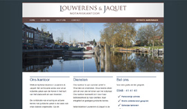 De website van Louwerens en Jaquet Notariskantoor